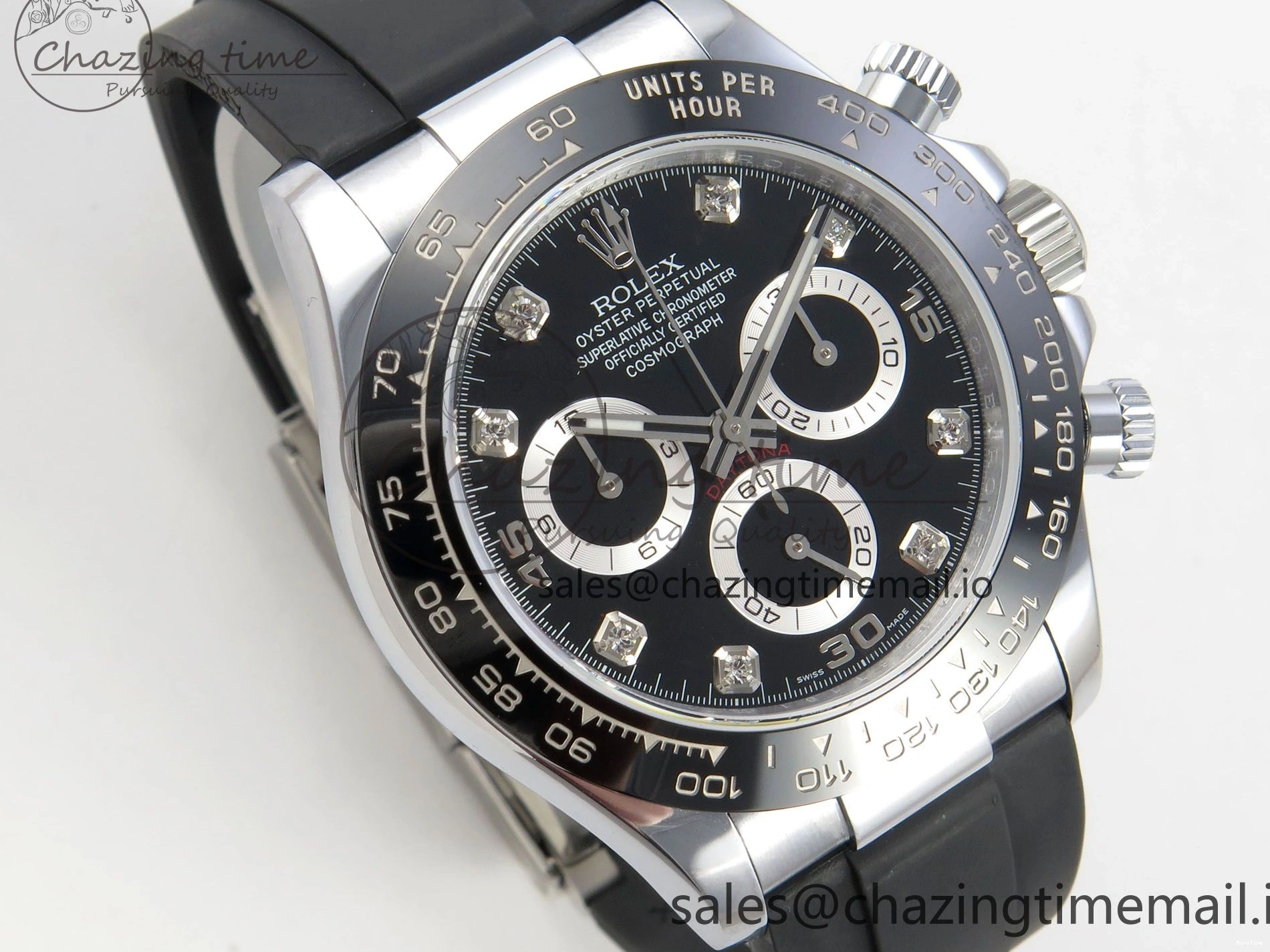 MiroTime 1225 Daytona 116519 QF 1:1 Best Edition Black Grey Dial on Oysterflex Strap SH4130 V11（Gain Weight） Classic 169